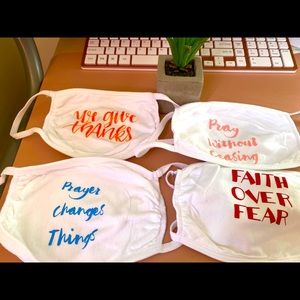 Affirmation White Face Mask